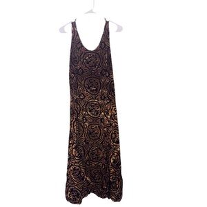 Island Tribe Sleeveless Batik-Print Rayon Top Size Small Boho Ethnic